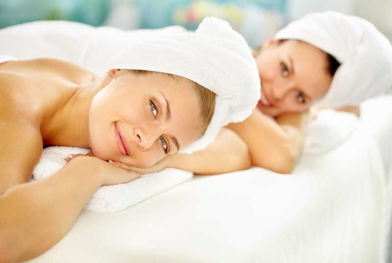 Wellness mit der Freundin