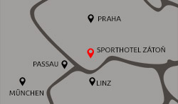 Sporthotel Zátoň, Südböhmen, Tschechien